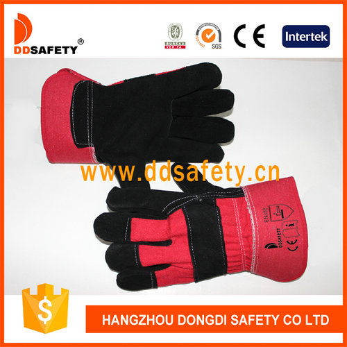 Cow split leather glove Cow split leather glove